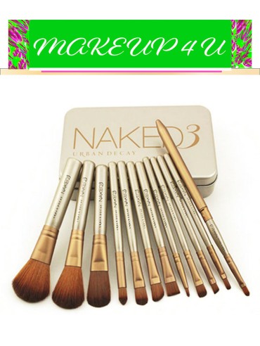 ALL4USTORE NAKED 3 MAKEUP BRUSHES